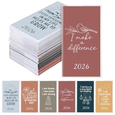 Imagem de ReliThick 24 unidades, calendário de bolso 2026 para bolsa, agenda mensal, caderno, pequeno bolso, calendário, cadernos, presente de agradecimento, presente para mulheres, professores, escola