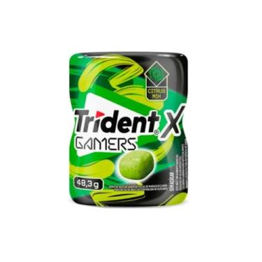 Imagem de Chiclete Trident X-Gamers Citrus Mix sem açúcar 48,3g