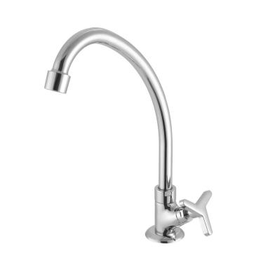 Imagem de Torneira Cozinha Bancada Bica Alta 1/4V Cromada Meber
