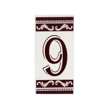 Imagem de Número De Casa Em Cerâmica Esmaltada Turquia (NUMERO 9)