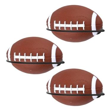 Imagem de 3 Conjunto de Suportes Parede para Bolas Futebol, Ferro Exibição Futebol com Parafusos Decoração Sala Esportes Ideal para Garagem Quarto Casa Academia Organização e Armazenamento Objetos Luxo