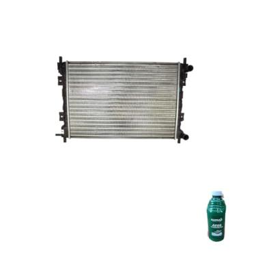 Imagem de Kit Radiador Ford Fiesta Ka Courier 00/02 + Aditivo Rosa Antirrust + Água Desmineralizada 1L