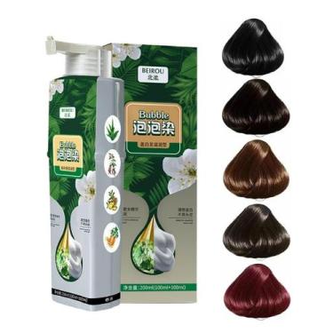 Imagem de Shampoo de tintura de cabelo Ginaday Plant Extract Cor de cabelo cinza