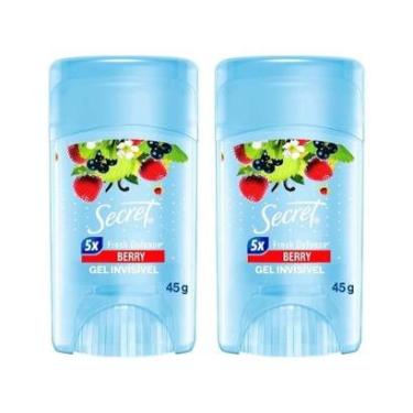 Imagem de Desodorante em Gel Antitranspirante Secret Berry - Feminino 72 Horas 45g 2 Unidades-Feminino
