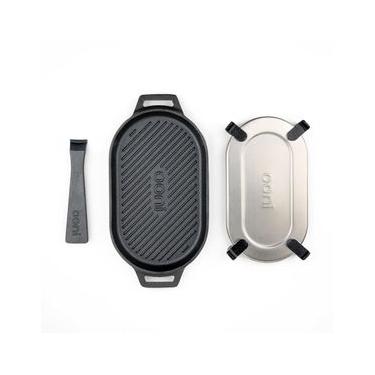 Imagem de CHAPA OONI GRIZZLER EM FERRO FUNDIDO E BASE EM AÇO INOX UU-P1AA00