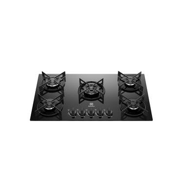 Imagem de Cooktop Electrolux 5 bocas Efficient Preto com Tripla Chama (KE5GT)