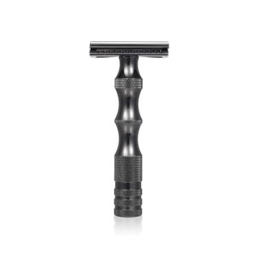 Imagem de Navalha de Barbear Manual Vintage Masculina - Aperto com Design Grip Confortável Metal Duradoura Versátil e Prática para Grooming Facial Corporal Compacta Portátil Uso em Viagens Casa