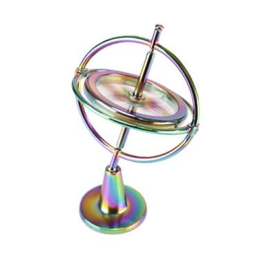 Imagem de Giroscópio de metal Toy QLKUNLA, 10x8x8 cm, presente educacional