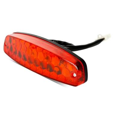 Imagem de FVRITO Lanterna traseira de freio traseira de 12V LED para 50cc 70cc 90cc 110cc 125cc Taotao 110B Boulder B1 Coolster 3050C Vitacci HAWK Peace Roketa Sunl BMS Bamboo RPS Raider 6 ICEbear JCL Chinês Quad ATV 4 rodas