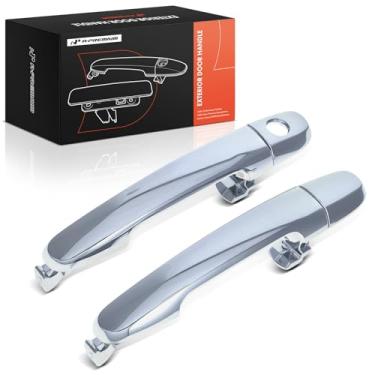 Imagem de A-Premium Maçanetas externas externas compatíveis com Toyota Camry, RAV4, Corolla, Prius, Highlander, Matrix, Yaris, Solara & Scion tC, xB, xD, xA e Pontiac Vibe, prata, conjunto de 2 peças, lado