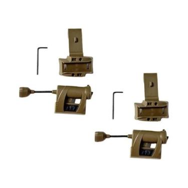 Imagem de Lanterna Tática De Capacete Verde Vermelha Com Laser IR 4 Modos Econom