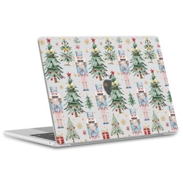 Imagem de OFQKOAKS Capa de Natal compatível com MacBook Pro de 13 polegadas M2 2025, 2024-2016 A2338 M1 A2251 A2289 A2159 A1989 A1708 A1706, capa protetora para laptop bonito e festivo cavaleiro árvore