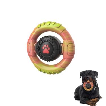 Imagem de wodifer Brinquedos para cães para mastigadores agressivos de raça média grande, brinquedos indestrutíveis para mastigar cães, brinquedos interativos de borracha de nylon resistente para mantê-los