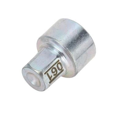 Imagem de Partuto Trava de roda de veículo - 061 soquete de chave de remoção de porca de parafuso antirroubo - para BMW MINI COOPER liga de aço banhado a zinco tom prata - 1 peça