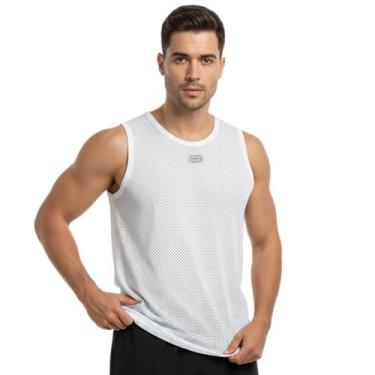 Imagem de Camisa Segunda Pele Regata Masculina Márcio May Sports Race Branca