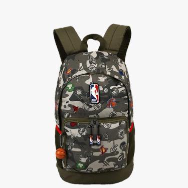 Imagem de Mochila Escolar NBA Basquete Camuflagem Militar Sestini
