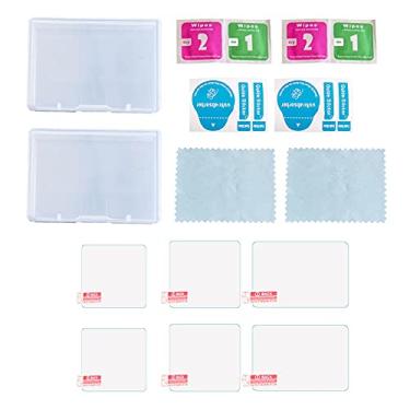 Imagem de Conjunto de 6 protetores tela para câmera ação Vidro Temperado Protetor Lente Display Frontal e Traseiro com Estojo Arma