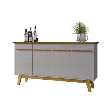 Imagem de Aparador Buffet Opala Naturalle Com Off-white - Bechara