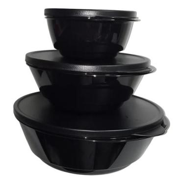 Imagem de Tupperware Tigelas Design 3 Pecas Para Cozinha Policarbonato