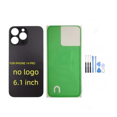 Imagem de STYCES Substituição de vidro da tampa traseira traseira para iPhone 14pro de 6,1 polegadas e para iPhone 14promax 6,7 polegadas (sem logotipo), com kit de ferramentas de reparo, adesivo pré-instalado