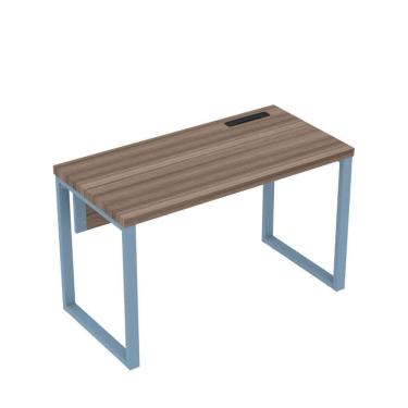 Imagem de Mesa Plataforma Unica 120x60 Pe40 Walnut-azul Dali
