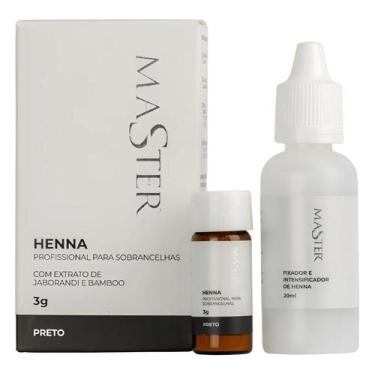 Imagem de Henna Preto Master 3g Profissional Para Sobrancelhas - Henna Master