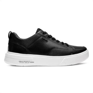 Imagem de Sapatênis Pegada Casual Flow Masculino, Preto, Branco, 39
