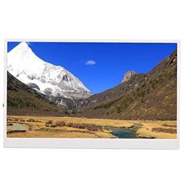 Imagem de Generic Monitor Externo Tipo C, Monitor Portátil IPS HDR Alto-falantes Duplos de 17,3 Polegadas Detalhes Ricos para Console de Jogos para Telefone (Branco)