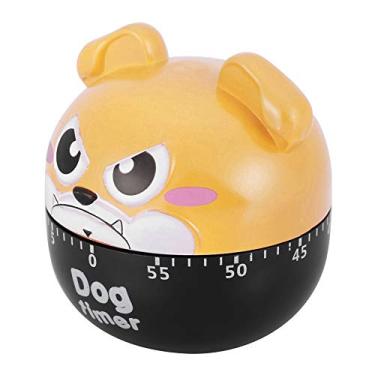 Imagem de SPYMINNPOO Cronômetro Mecânico de Cozinha para Cachorro Fofo para Ferramenta de Lembrete de Culinária Doméstica, Sem Necessidade de Bateria para Assar, Fritar, Construção Em ABS para Biscoitos e