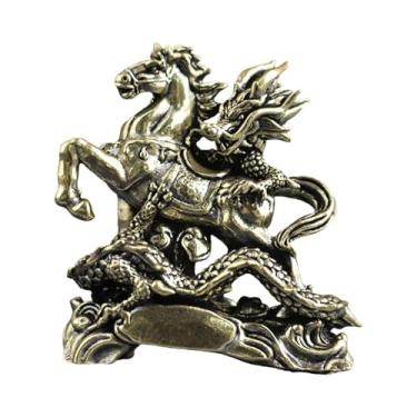 Imagem de Generic Estátua de Cavalo para Decoração do Ano Chinês de 2026, Lembrança de Bênção, Escultura Ornamental para Armário, Mesa, Centro de Mesa ou Lareira, Style F