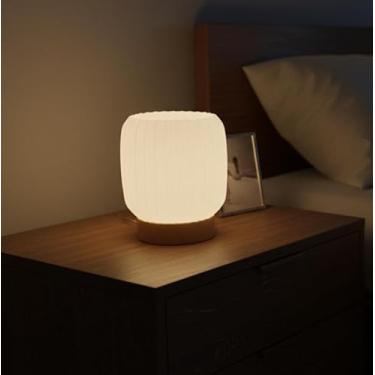 Imagem de Luminária de Mesa Abajur Moderno com Luz Branca Quente