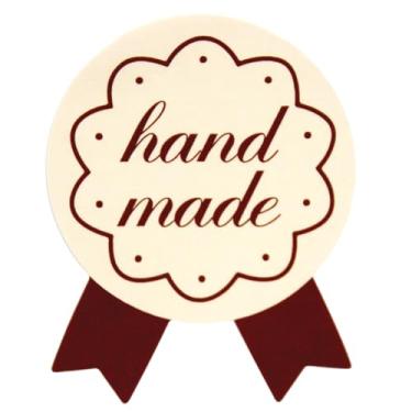 Imagem de Adesivos de vedação feitos à mão, 480 peças, fofo, em forma de medalha, seguro, seguro, inviolável, autoadesivo, etiqueta adesiva para assados, boa embalagem, pequenas empresas, padaria, comida