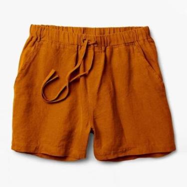 Imagem de Short de Linho Premium Bermuda Masculina Moda Praia Luxo-Masculino