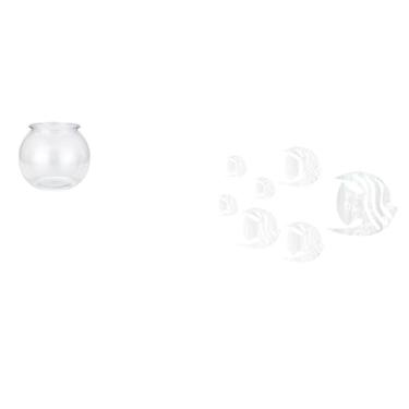 Imagem de Whtkoph Ornamento Transparente em Acrílico para Aquário, Vaso, Decoração de Mesa com Espelho Removível, Adesivo de Parede para Escritório.