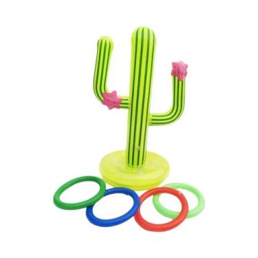 Imagem de Jogo De Arremesso De Anéis Infláveis De Cacto Havaiano Para Festa Na P