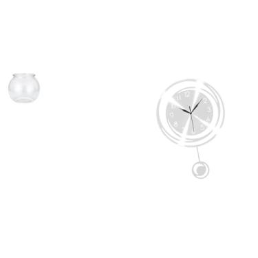 Imagem de Whtkoph Ornamento Transparente para Aquário Pequeno, Vaso para Aquário, Decoração de Mesa, Leve E Silencioso, Acrílico com Números para Escritório, Cozinha E