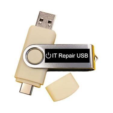 Imagem de Unidade flash USB inicializável de reparo de TI de computador para PCs Windows Antivírus Disco Rígido Recuperação de Arquivos de Dados Ferramentas de Redefinição de Senha Utilitários Drivers