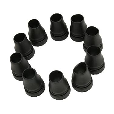 Imagem de Cryfokt Imitação de Textura de Pneu Muleta Pontas de PVC Pés Tampa de Substituição Resistente à Compressão para Cadeira de Banho de Banheiro Walker 22 Mm, 10 Unidades Adequadas para Todas As Bengalas Padrão e Bengalas Dobráveis