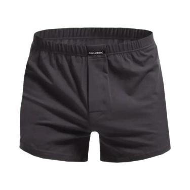 Imagem de Cueca boxer masculina solta de algodão de verão, shorts confortáveis, 