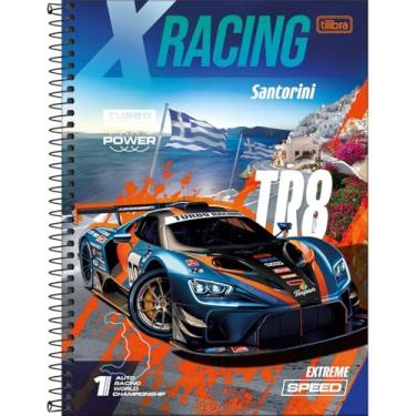 Imagem de Caderno X-Racing Universitário Espiral TILIBRA - 1M 80 Folhas (Santorini)