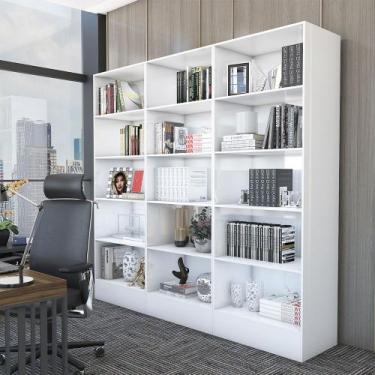 Imagem de Estante Duda 15 Prateleiras em MDP 162cm Carioca Móveis - Carioca Move