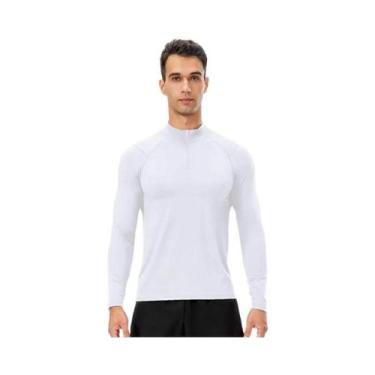Imagem de Camiseta De Corrida Masculina Slim-Fit De Secagem Rápida Com Zíper Fro