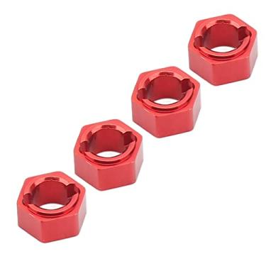 Imagem de KIMISS Cubos de Roda Sextavados de 7 Mm - Adaptador de Unidade Sextavada de Roda RC de Liga de Alumínio Profissional para Ajuste para Carro FMS FCX24 1/24 RC - Desempenho e Estabilidade Aprimorados
