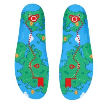 Imagem de Dioche Palmilhas Rastreadoras Inserções de Sapato Suporte Oculto para Localizador IOS Dispositivo de Rastreamento Anti-perda Ajuste Confortável para Crianças Adultos Tênis Botas Verdes (L 37-40)