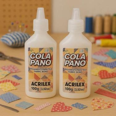 Imagem de Kit 2 Colas Panos Tecido 100 Gramas Acrilex