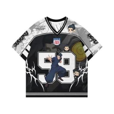 Imagem de Camiseta Unissex Oversize Estilo Y2K Coreano Com Estampa De Futebol Am