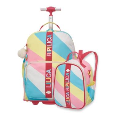 Imagem de Kit Mochila com Rodinhas Lilica Ripilica Vibrant Com Lancheira - Pacific