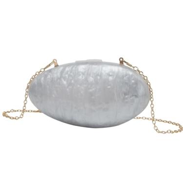 Imagem de KAPPDE Bolsas femininas modernas, bolsas mensageiro de corrente, bolsas carteiro de mão, bolsas de telefone, Branco, One Size