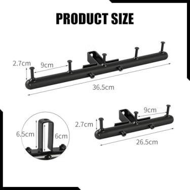 Imagem de Generic Suporte de gancho dianteiro para bicicletas elétricas, fácil instalação, e com capacidade de carga, 3 Ganchos