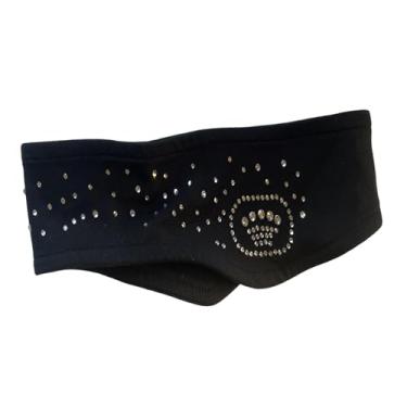 Imagem de UGPLM Faixa de cabelo infantil para patinação artística, antiderrapante, respirável e quente, absorvente de suor para ciclismo, ioga e futebol, Preto